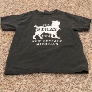 A grey The Stray Dog shirt